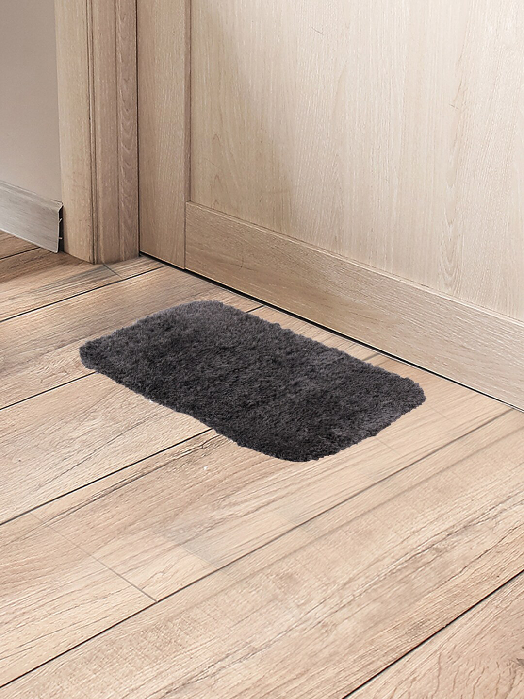 Black gold Dark Grey Self-Design Anti-Skid Cotton Bathroom Doormat