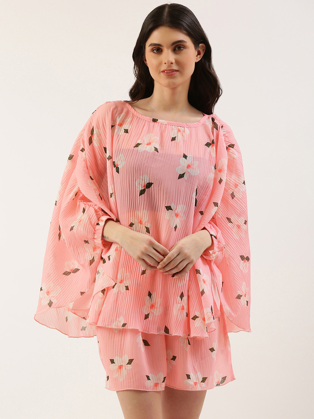 Clt.s Floral Print Swimwear Cover Up Set