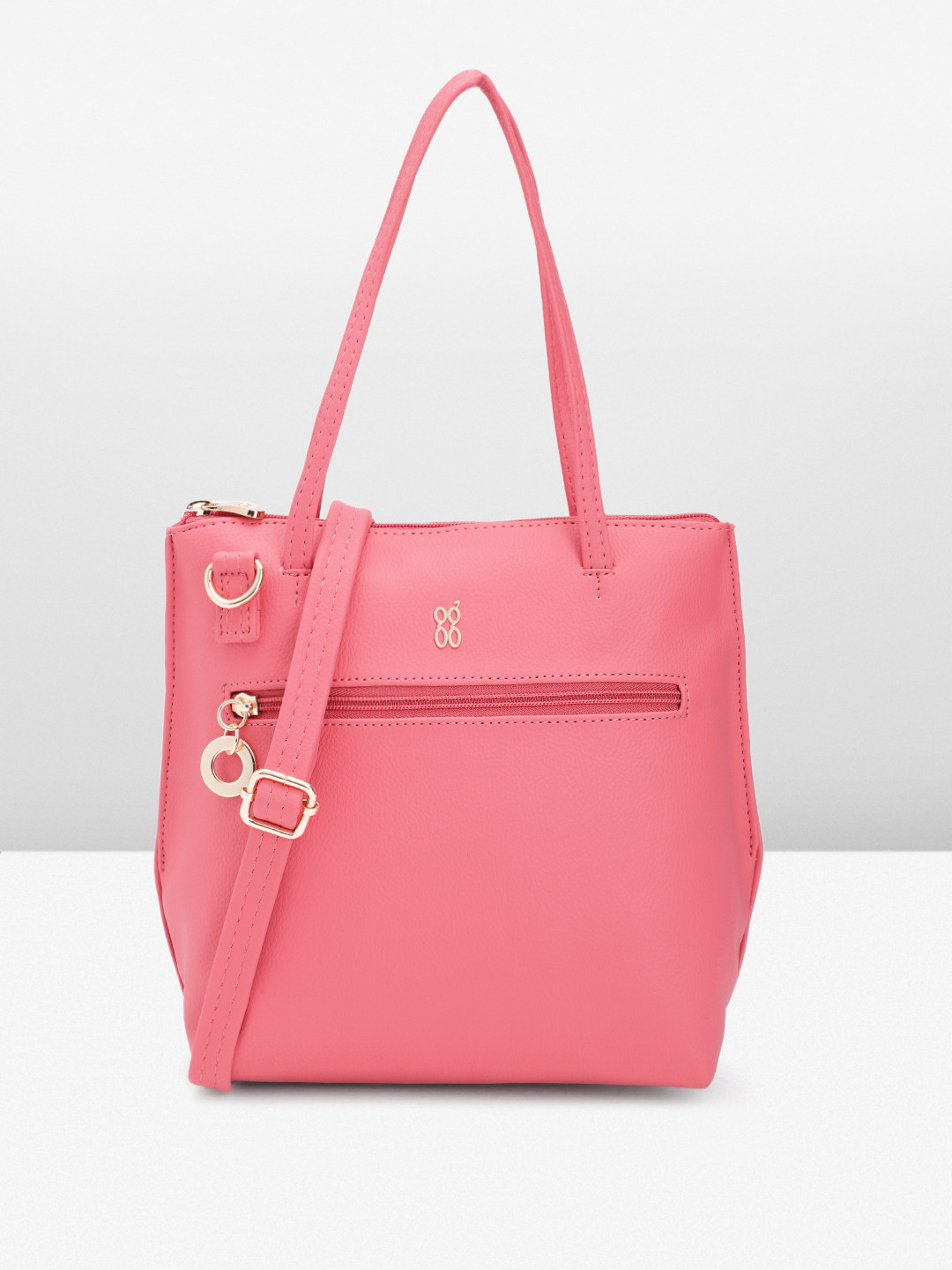 Baggit Pink PU Tote Bag