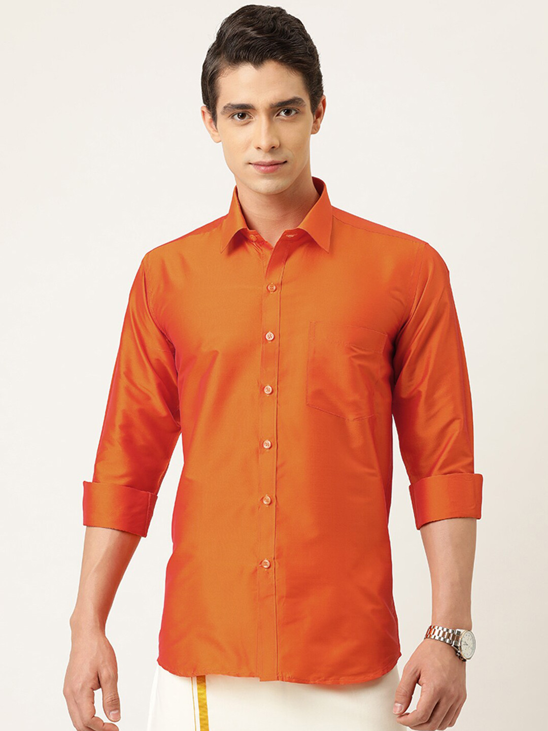 THANGAMAGAN Standard Ethnic Shirt