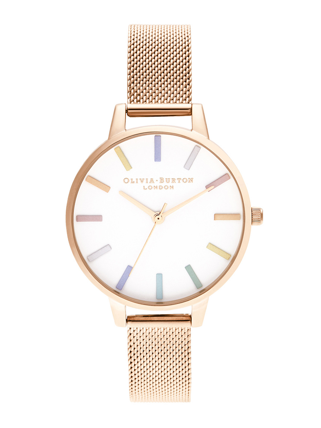 Olivia Burton Women Rainbow Bracelet Style Analogue Watch OB16RB24-White
