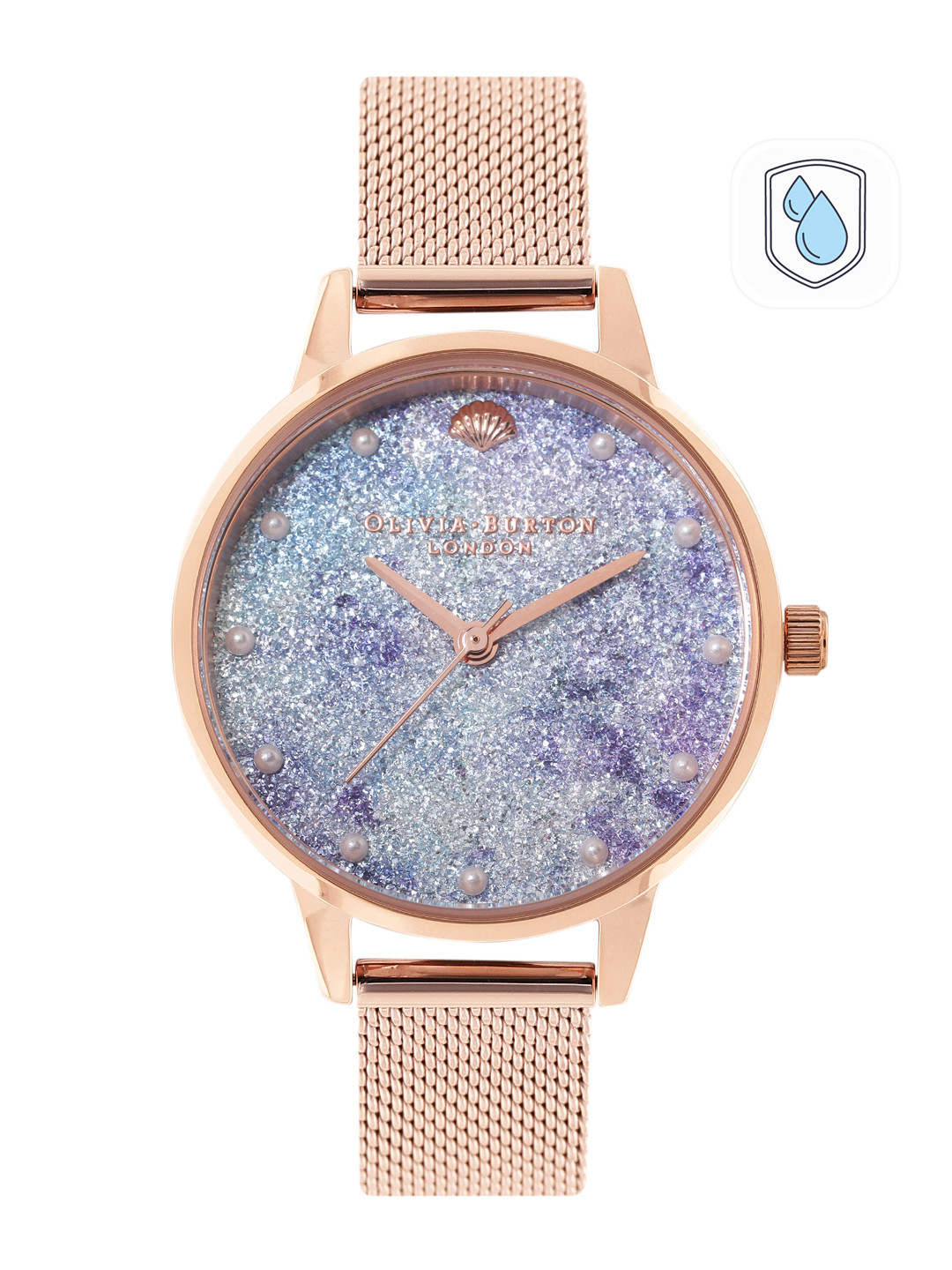 Olivia Burton Women Embellished Under The Sea Bracelet Style Watch OB16US44-Blue