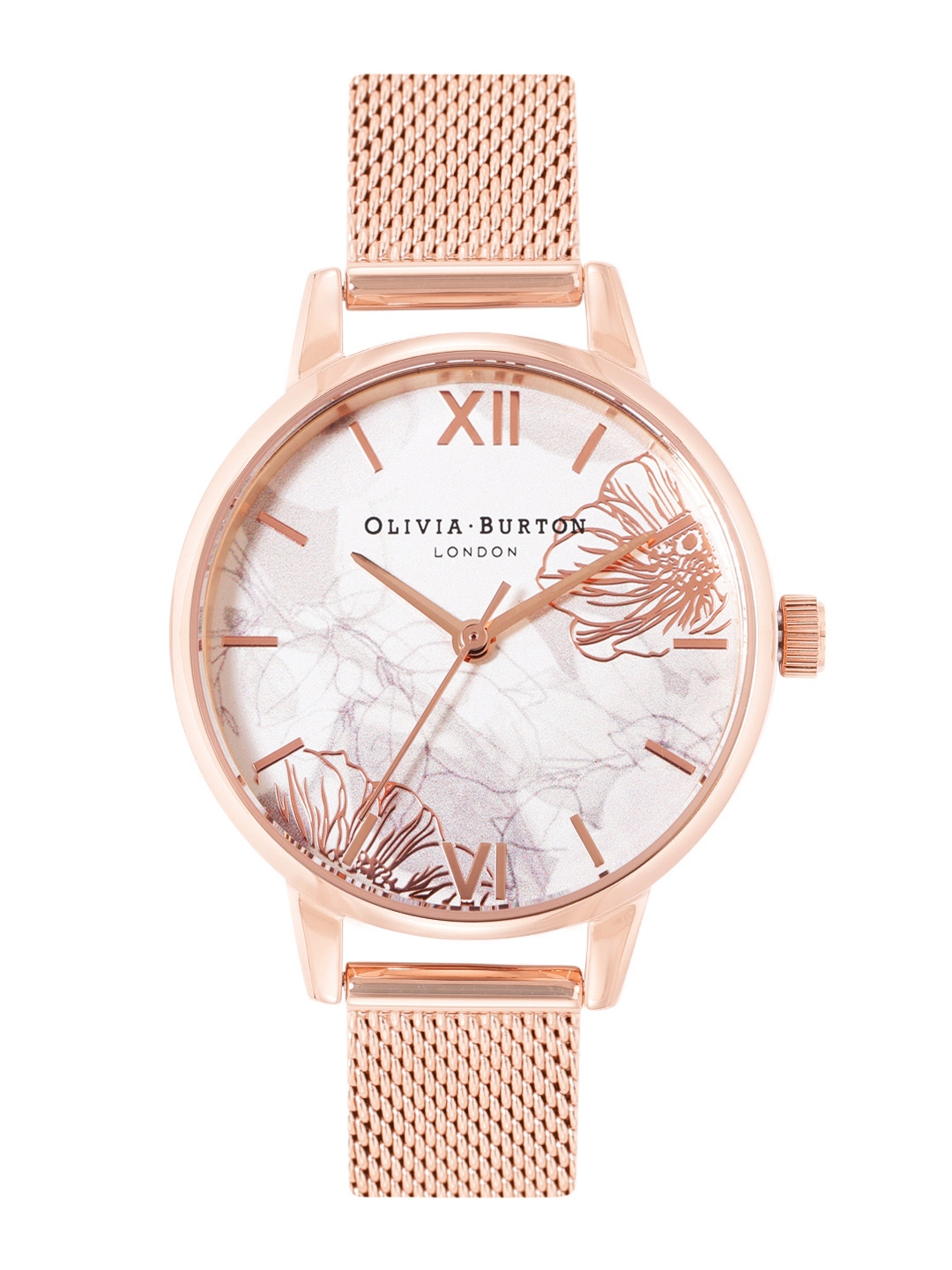 Buy Olivia Burton Women Abstract Florals Printed Textured Analogue