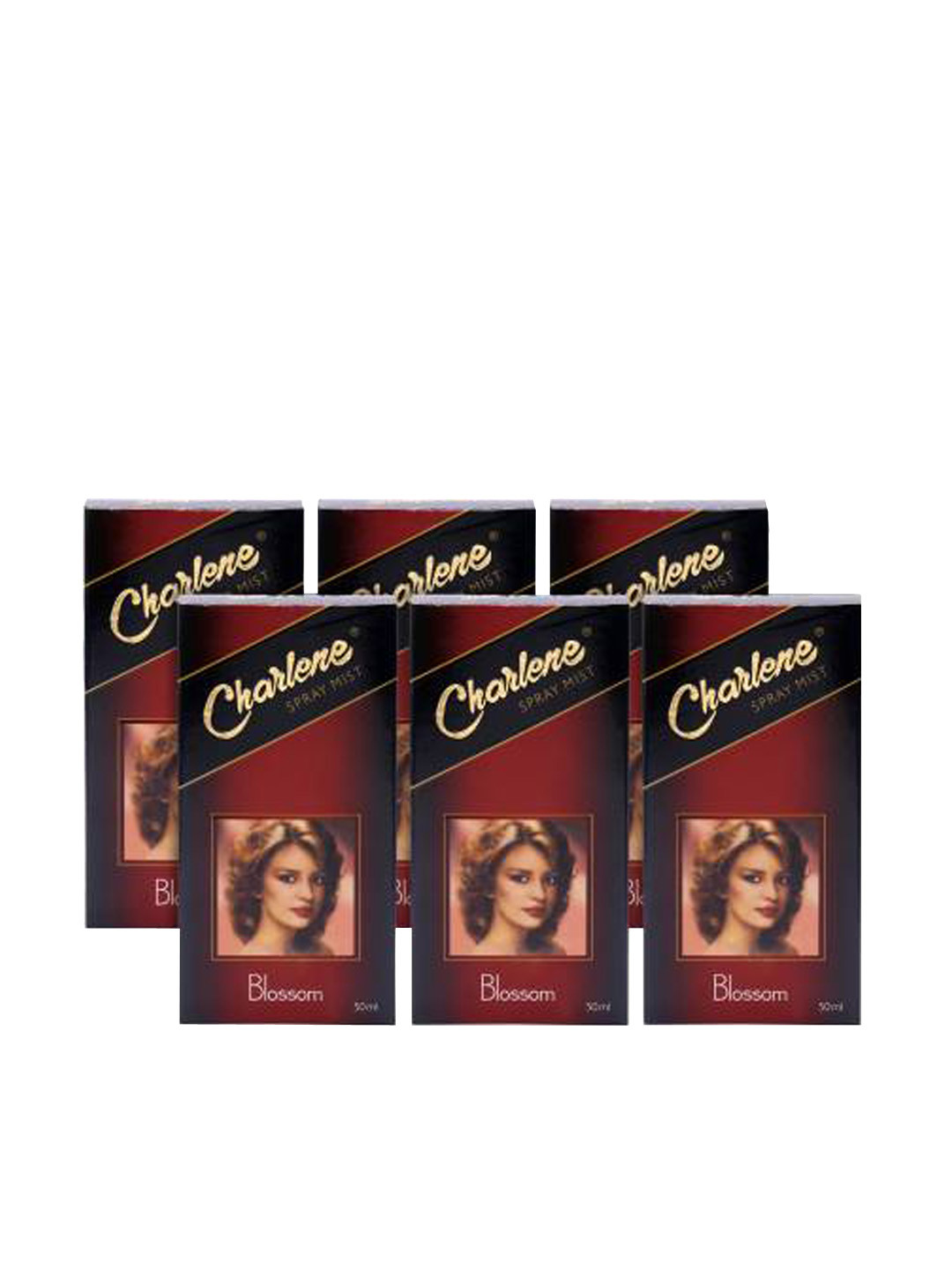 CHARLENE Set of 6 Blossom Long Lasting Spray Perfume Mist - 50 ml Each