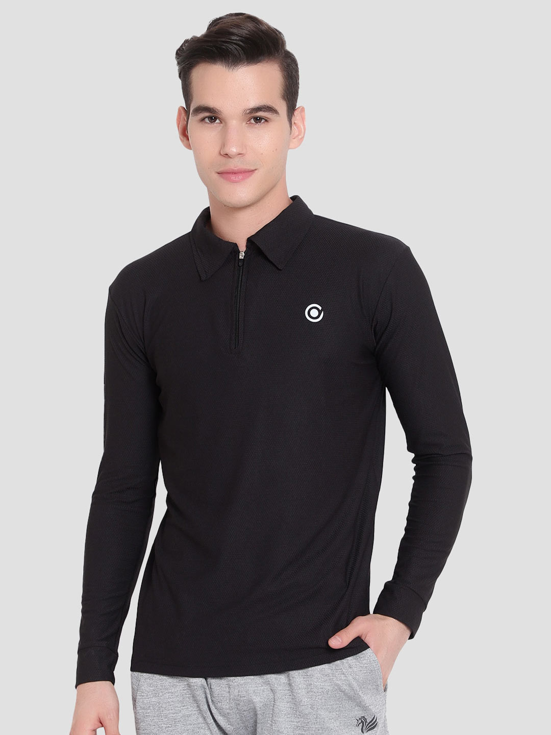 DIAZ Regular Fit Shirt Collar T-Shirt