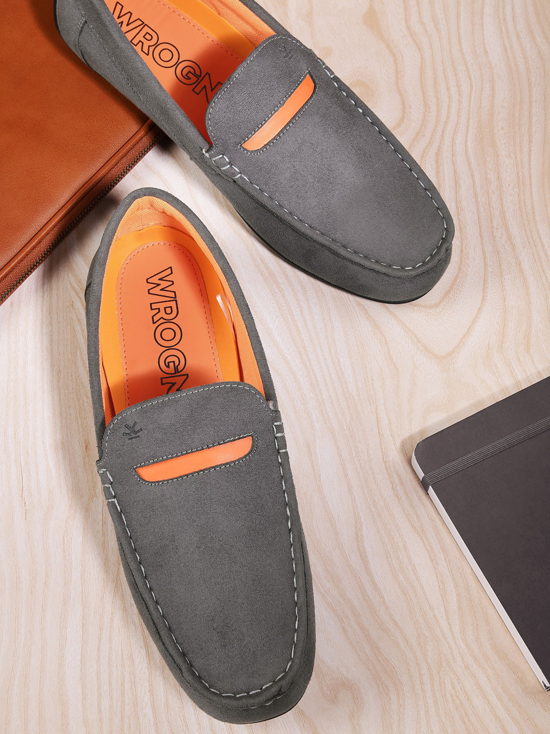 WROGN Men Round-Toe Driving Shoes
