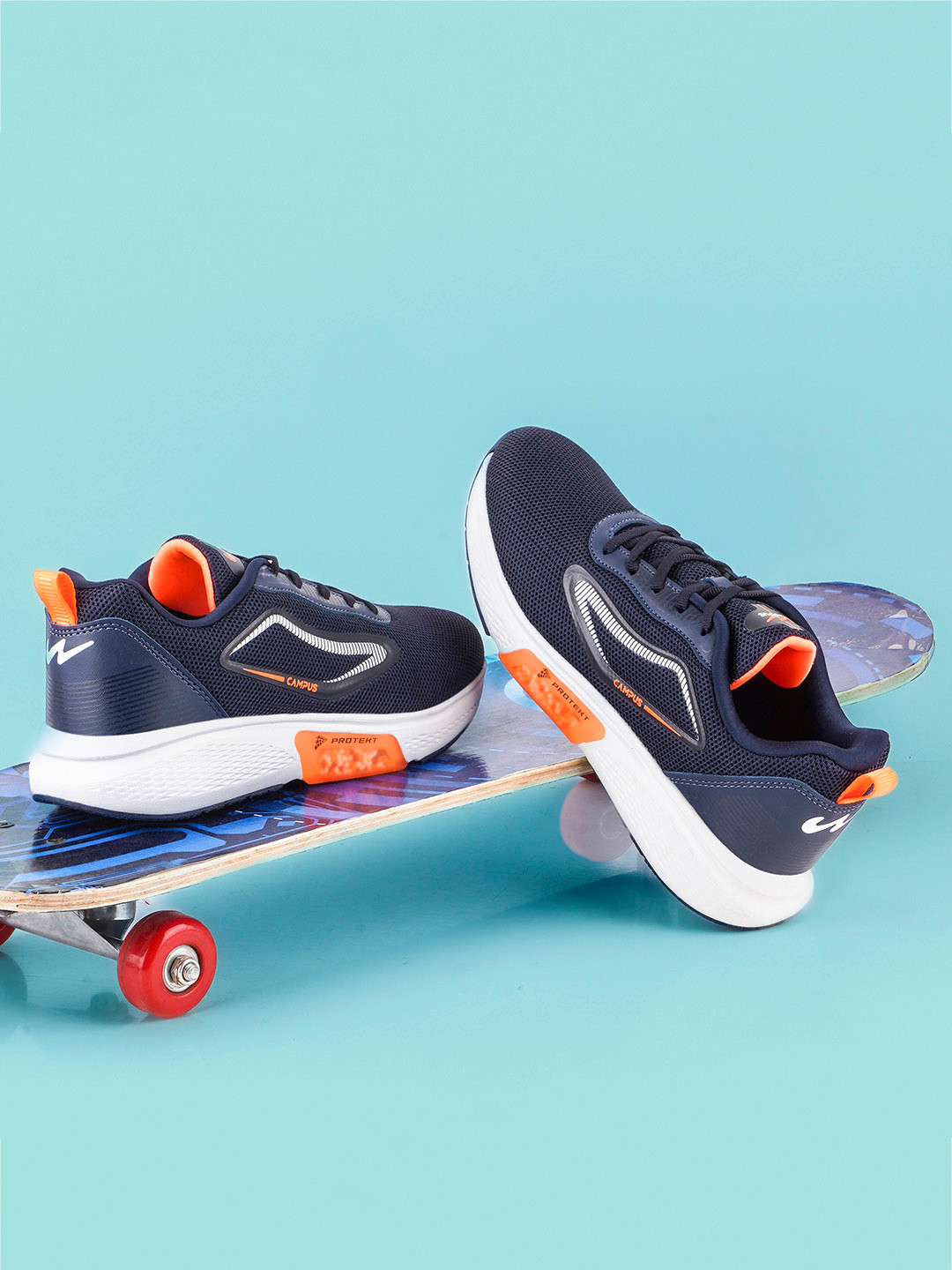 Campus Men Shockers Mesh Running Shoes