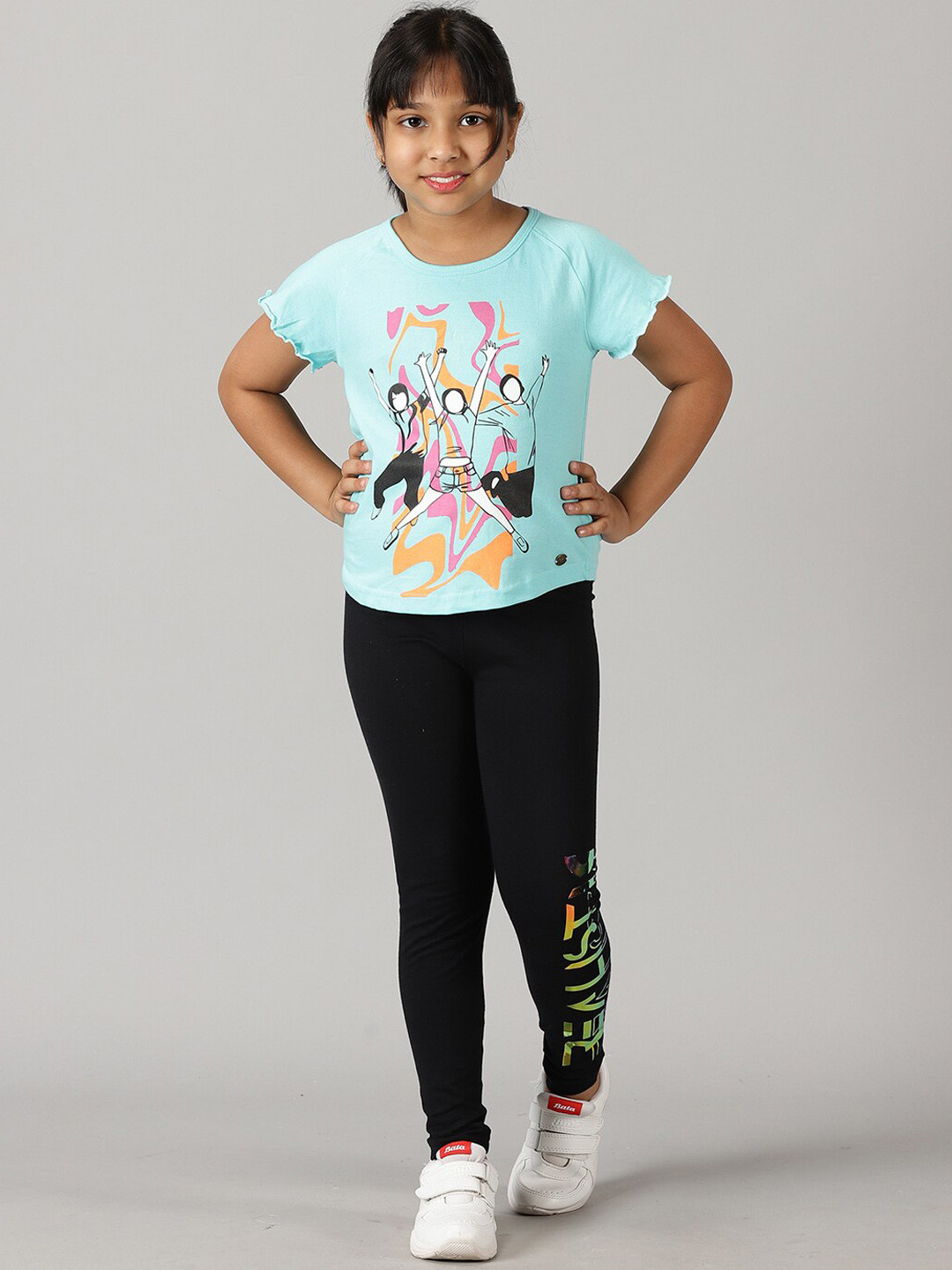 KiddoPanti Girls Realistic Printed Legging