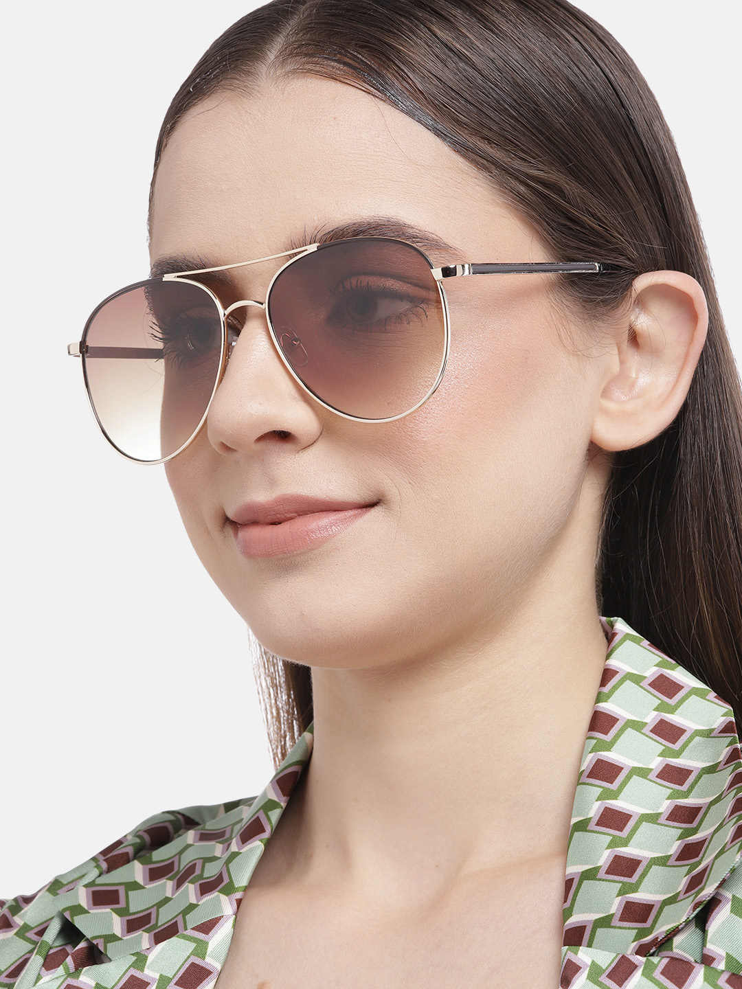 Carlton London Women Aviator Sunglasses With UV Protected Lens CLSW214