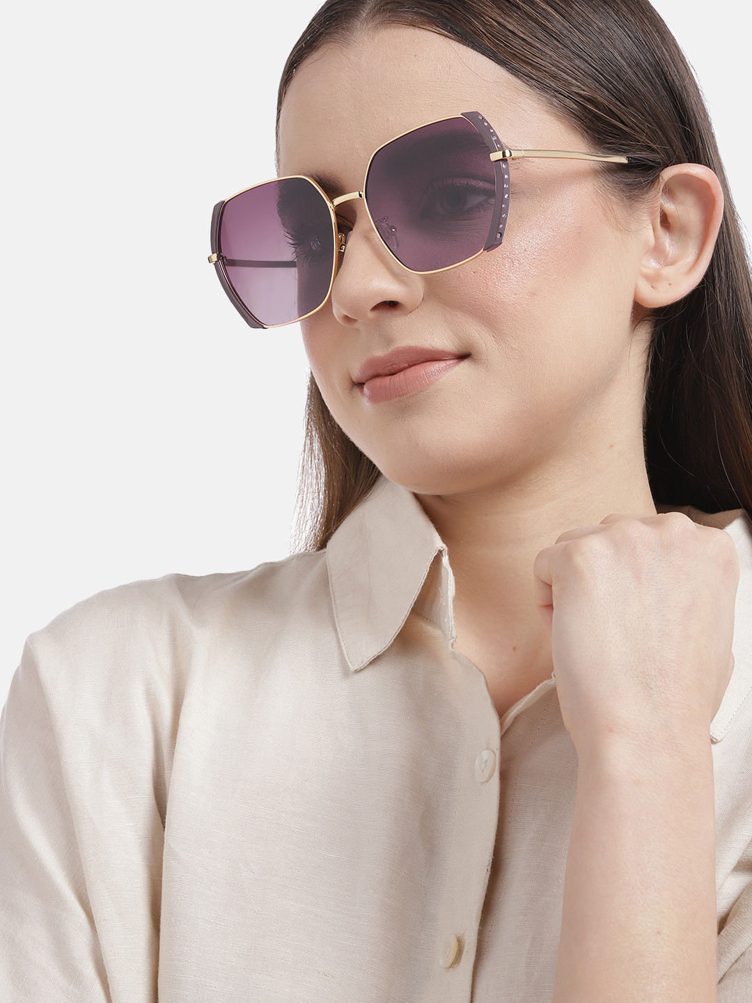 Carlton London Women Oversized Sunglasses With UV Protected Lens CLSW197