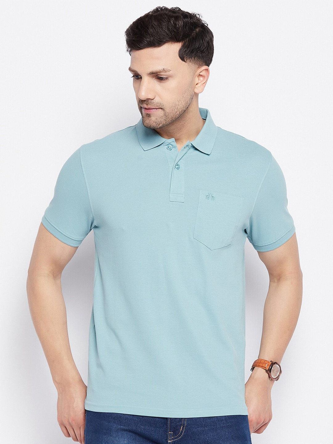 98 Degree North Short Sleeve Polo Collar T-shirt