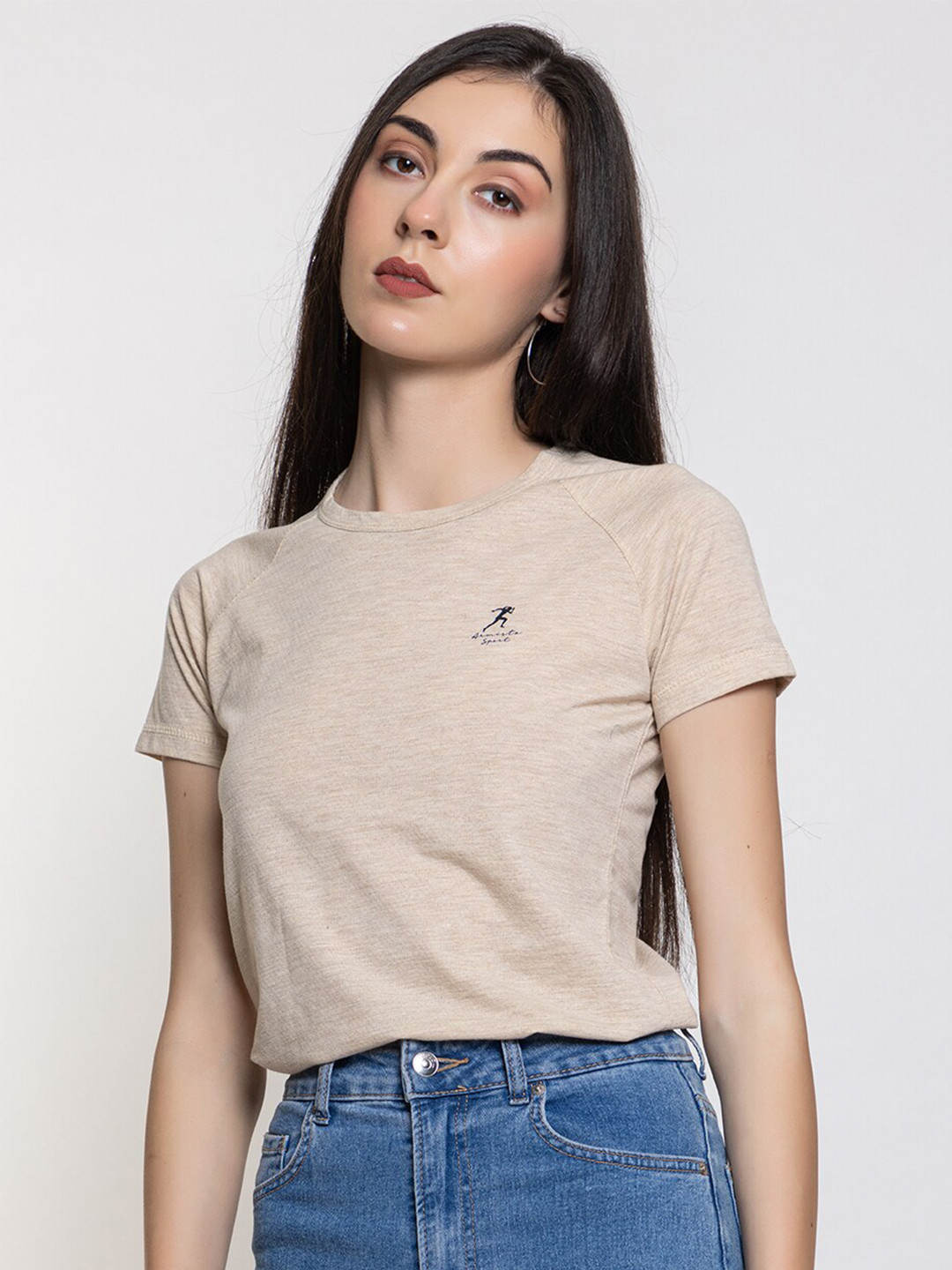 ARMISTO Round Neck Dri-FIT Yoga T-shirt