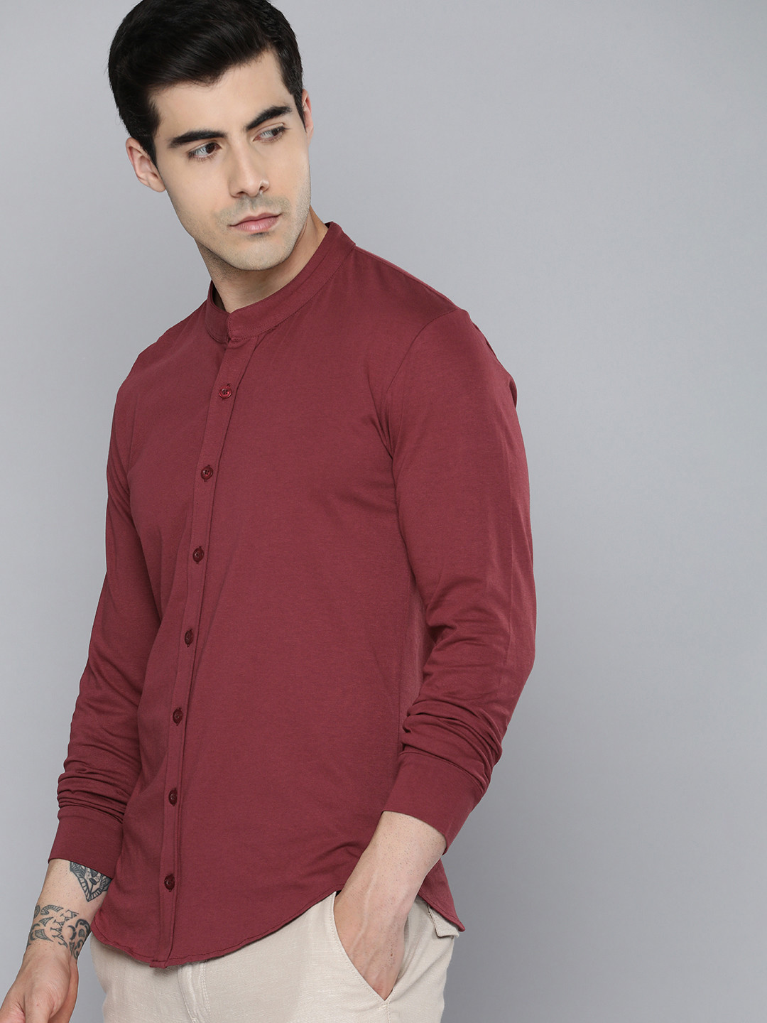 ether Henley Neck T-shirt