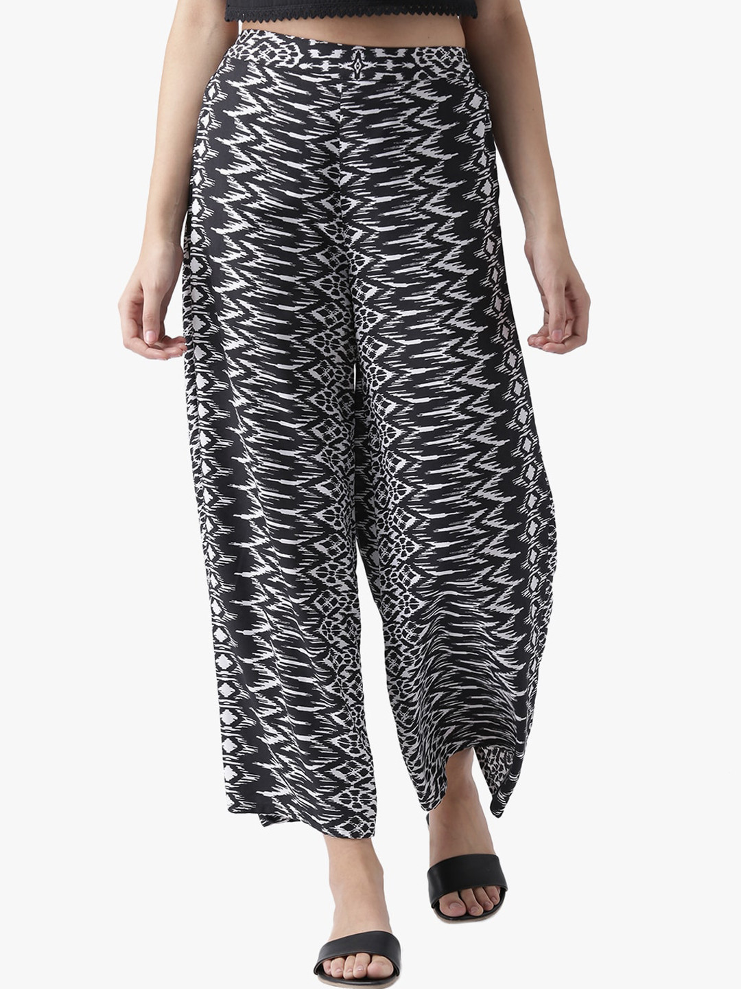 DODO & MOA Women Ethnic Motifs Printed Wide Leg Palazzos
