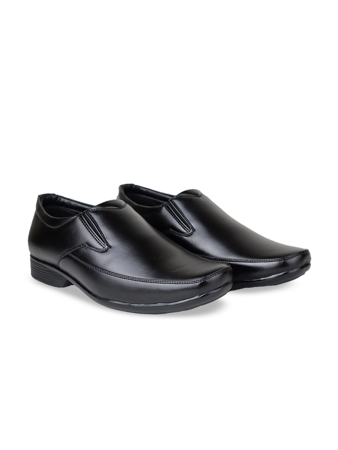 HikBi Men Leather Formal Slip-On Shoes