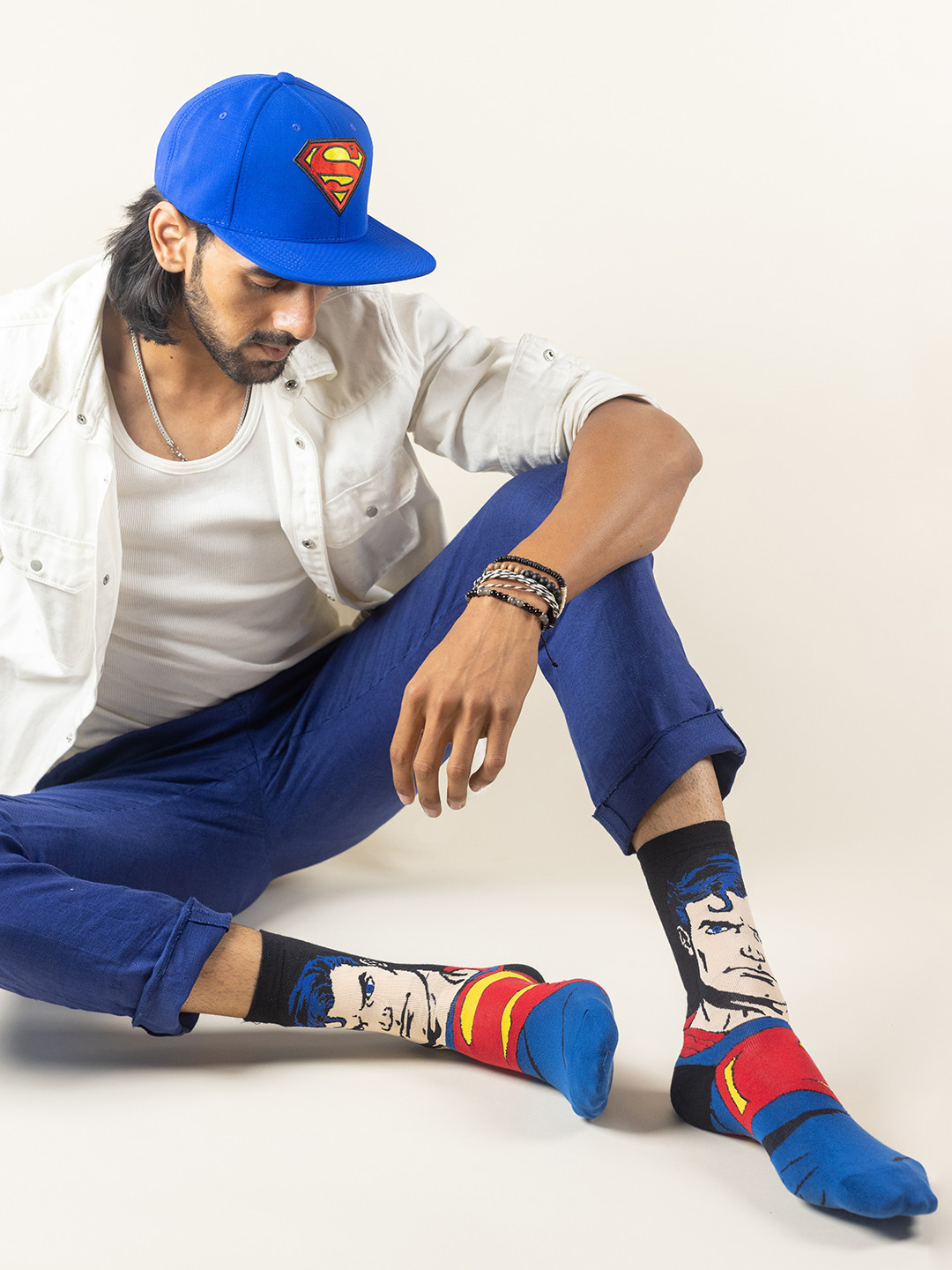 SocksXpress Justice League Superman Pack of 1 Men Baseball Cap