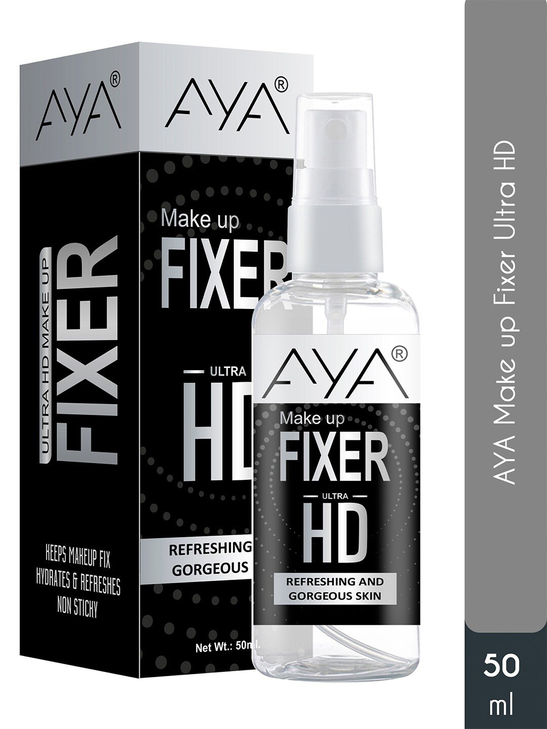 AYA Ultra HD Makeup Fixer for Refreshing & Gorgeous Skin - 50 ml