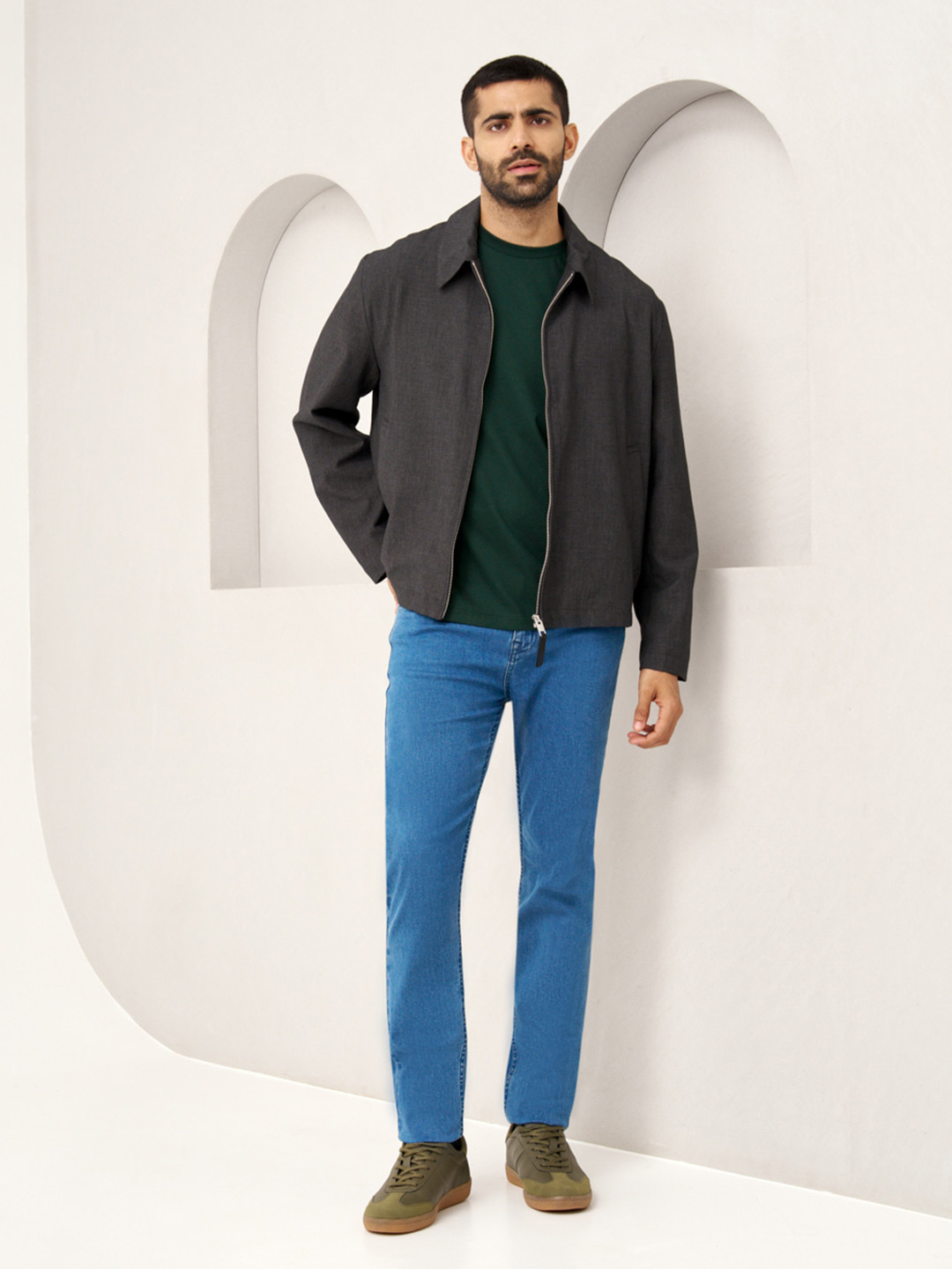 The Pant Project Men Royal Blue Slim Fit Stretchable Cotton Jeans