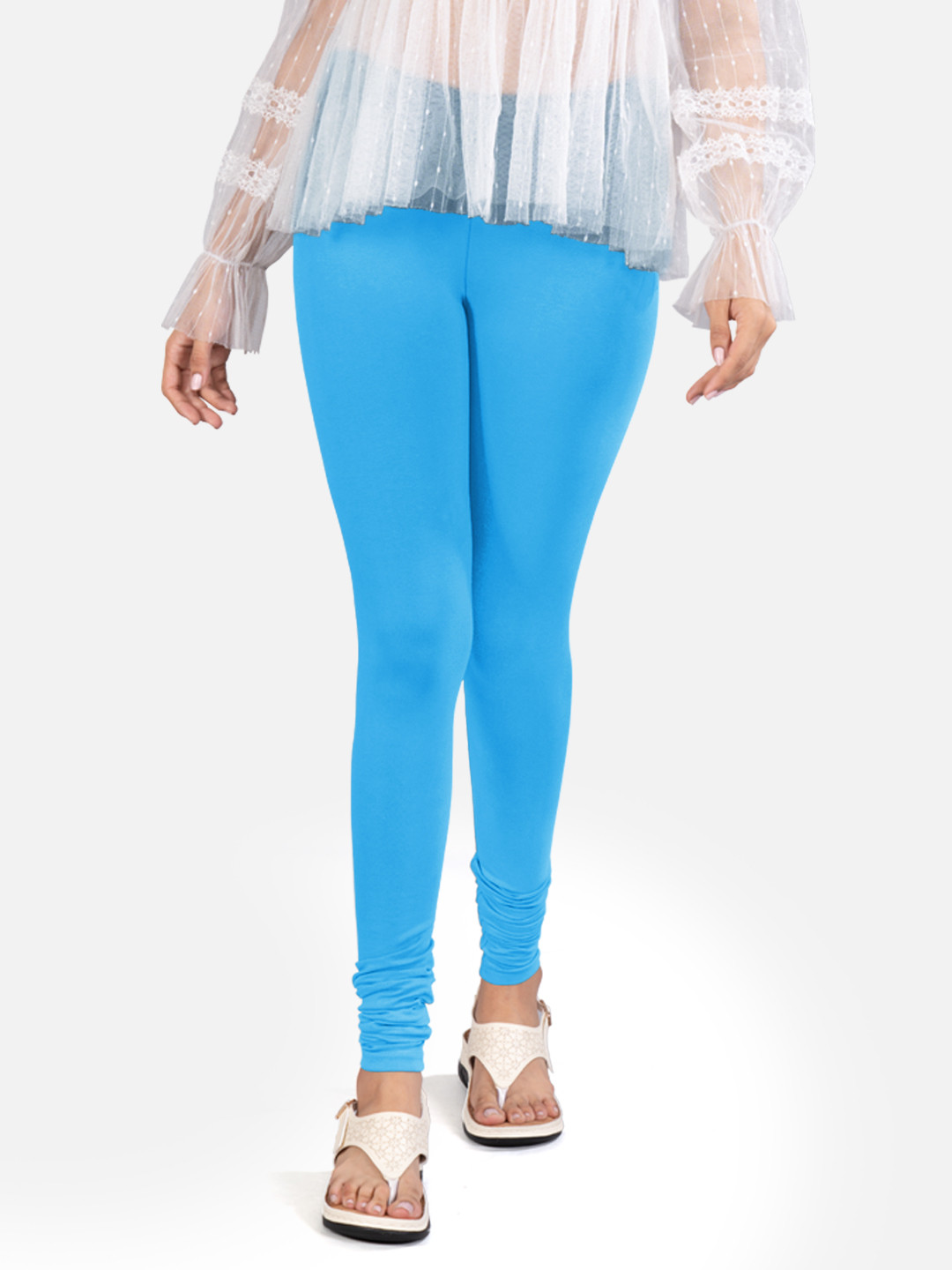 indian flower Stretchable Churidar Length Leggings