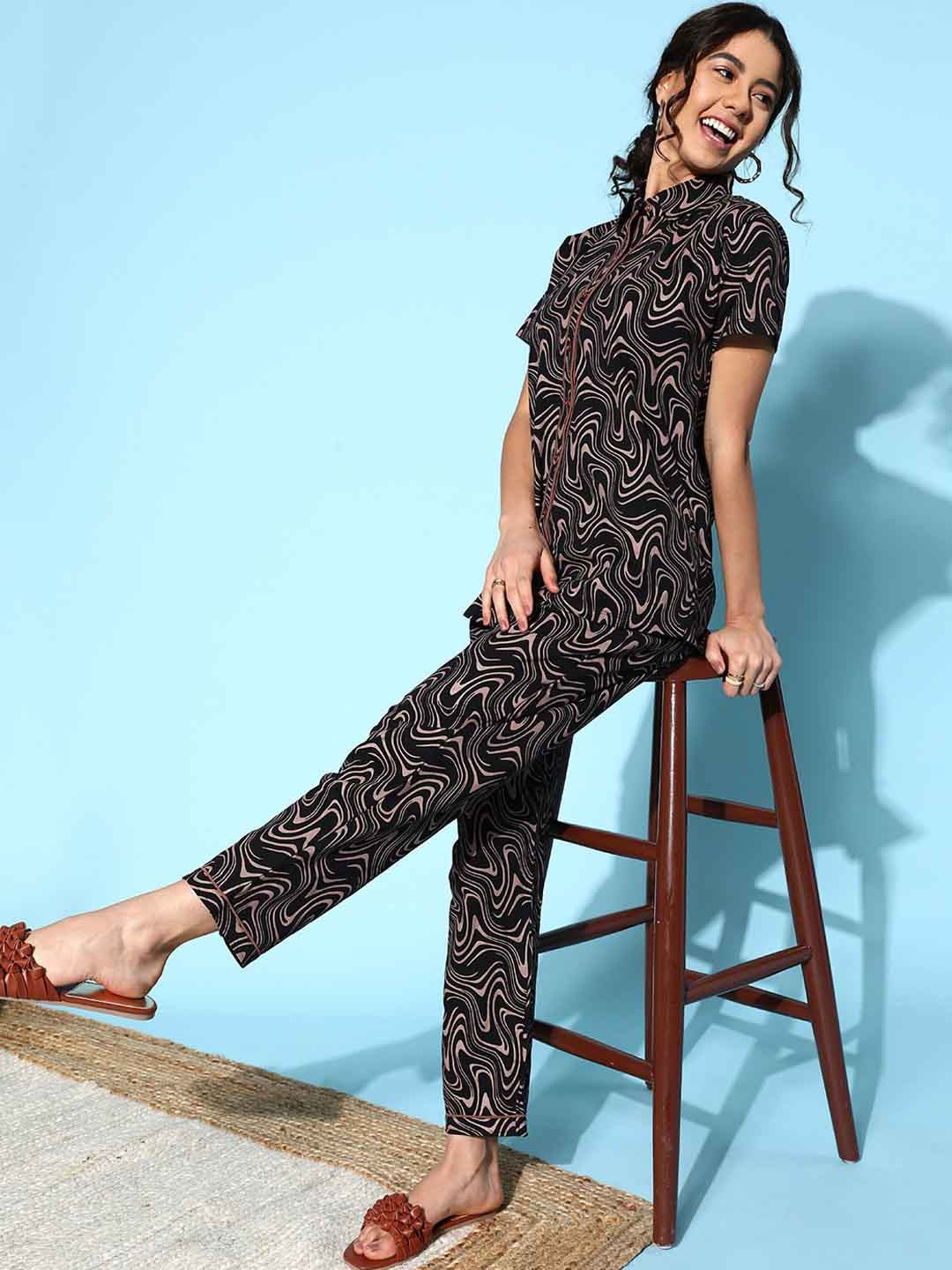 I like me Graphic Printed Pure Cotton Night Suit