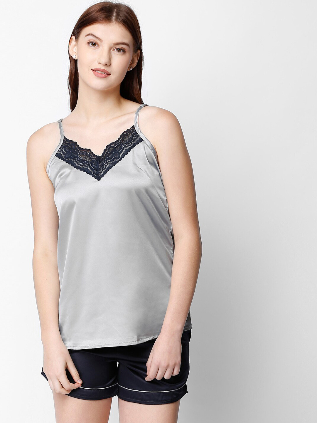 I like me V Neck Satin Night Suit