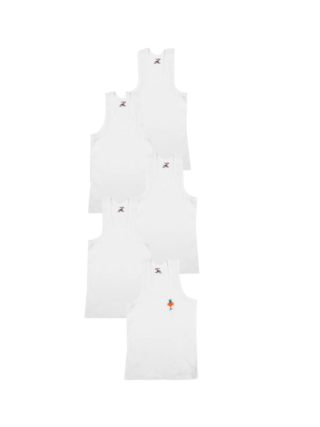 JON Boys Pack Of 5 Cotton Innerwear Vests