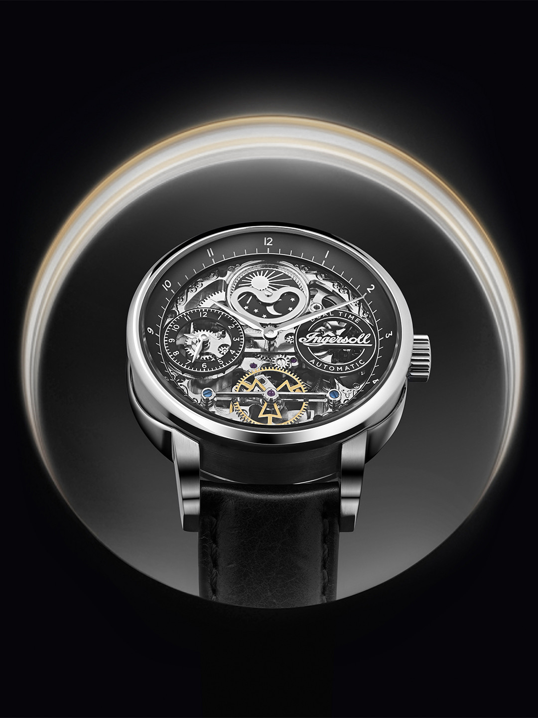 Ingersoll The Jazz Men Leather Straps Analogue Automatic Motion Powered Watch I07701