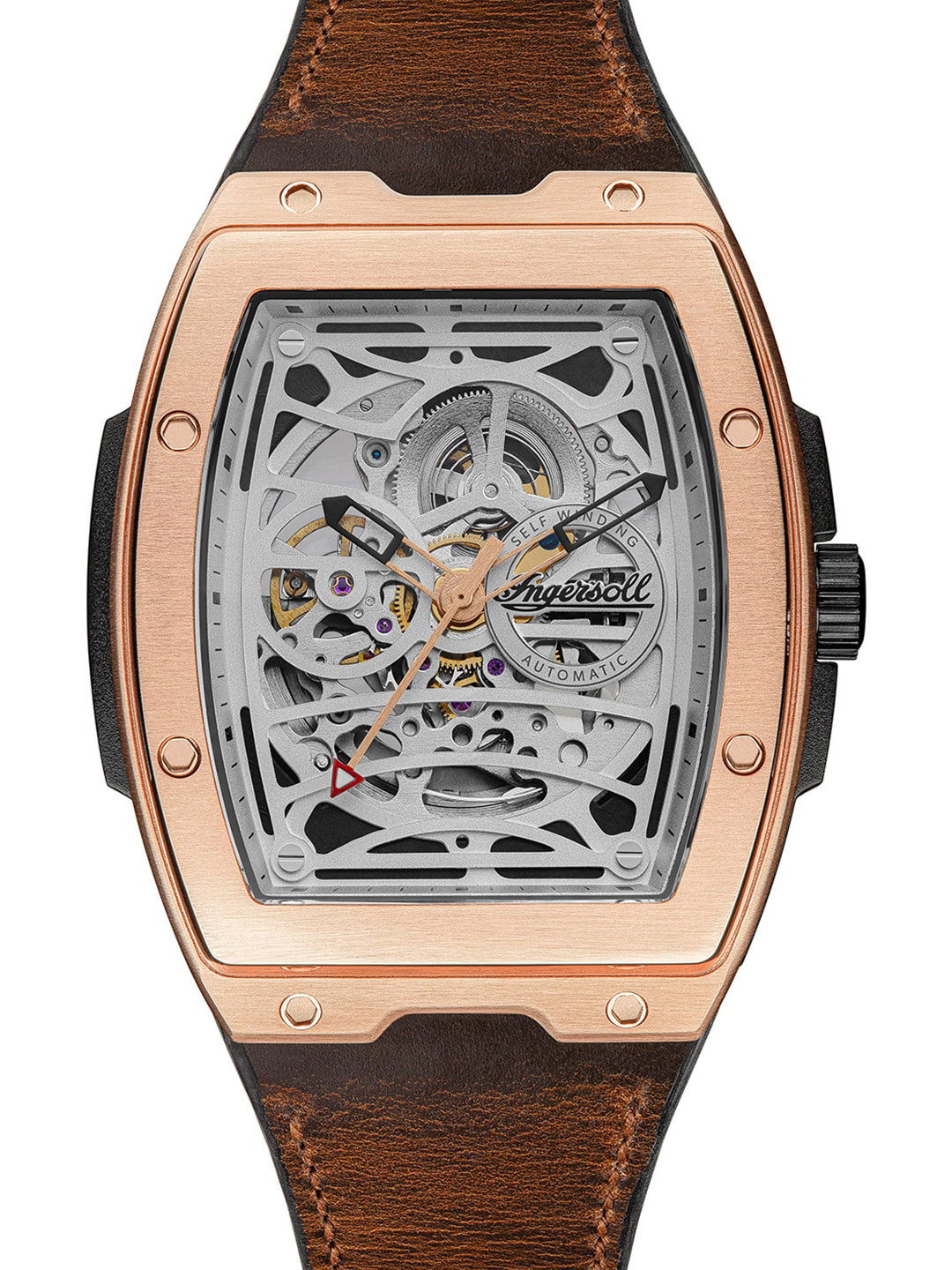 Ingersoll The Challenger Men Leather Straps Analogue Automatic Motion Powered Watch I12303