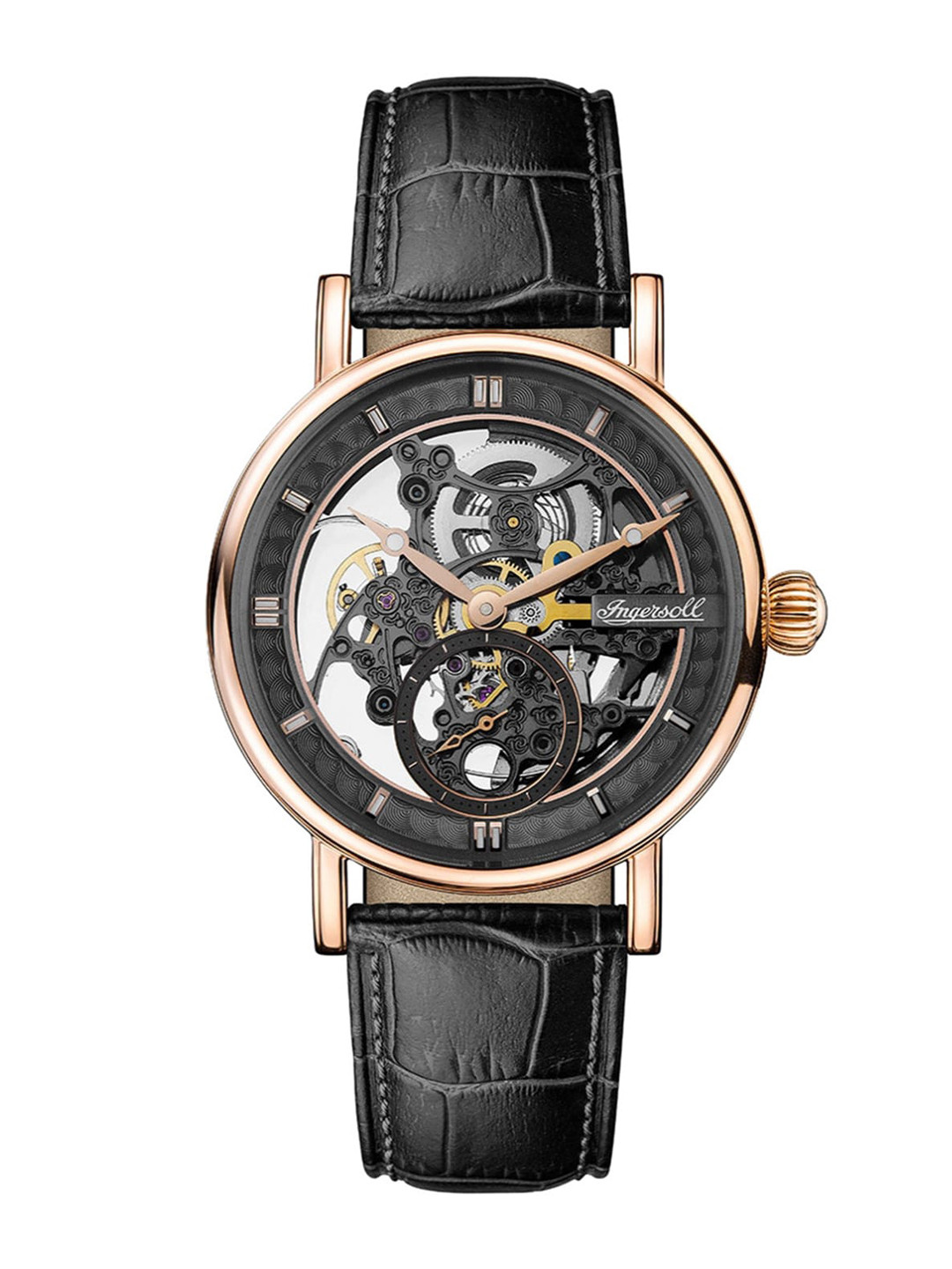 Ingersoll The Herald Men Leather Straps Analogue Automatic Motion Powered Watch I00403B