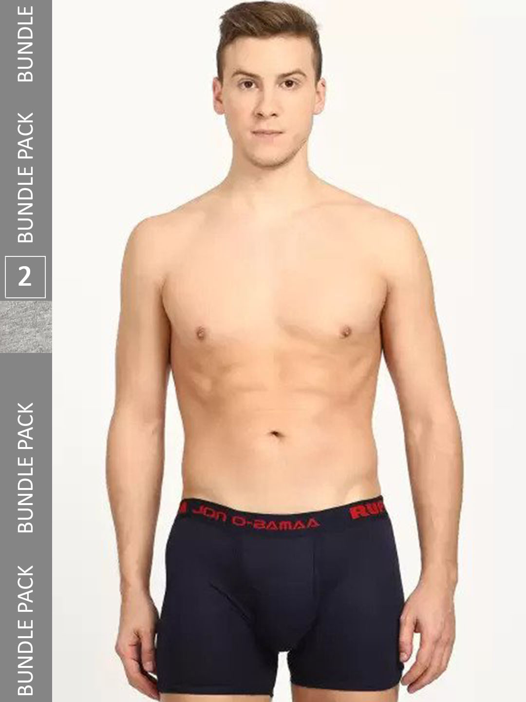 JON Pack Of 2 Outer Elastic Cotton Trunks