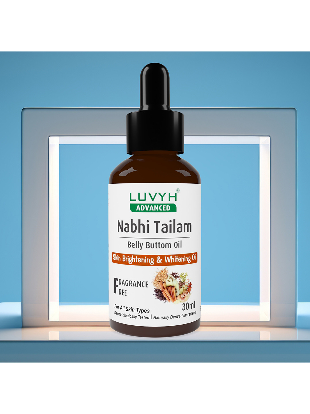 LUVYH Nabhi Premium & Skin Brightening Oil Sensational Skin - 30ML