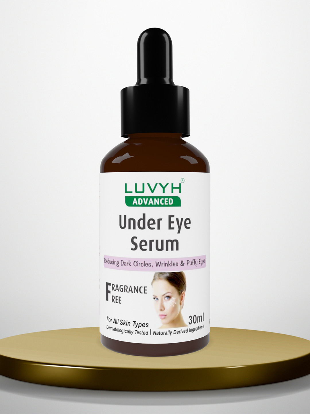 LUVYH Fragrance Free Under Eye Serum - 30 ml