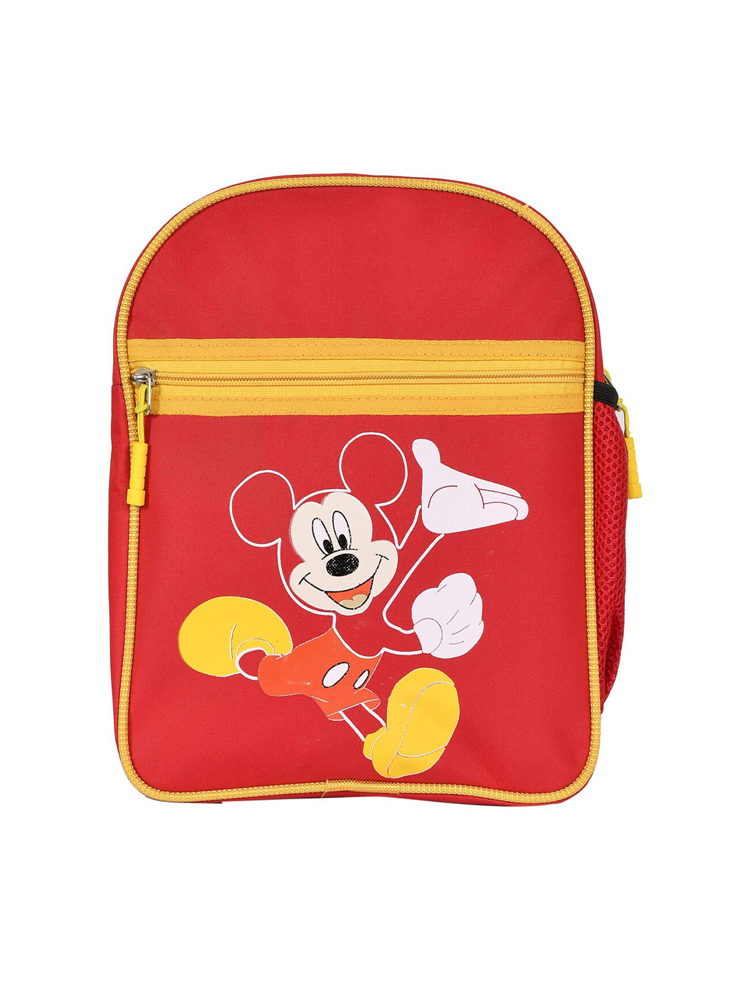 Kuber Industries Kids Unisex Disney Mickey Red Waterproof Backpack