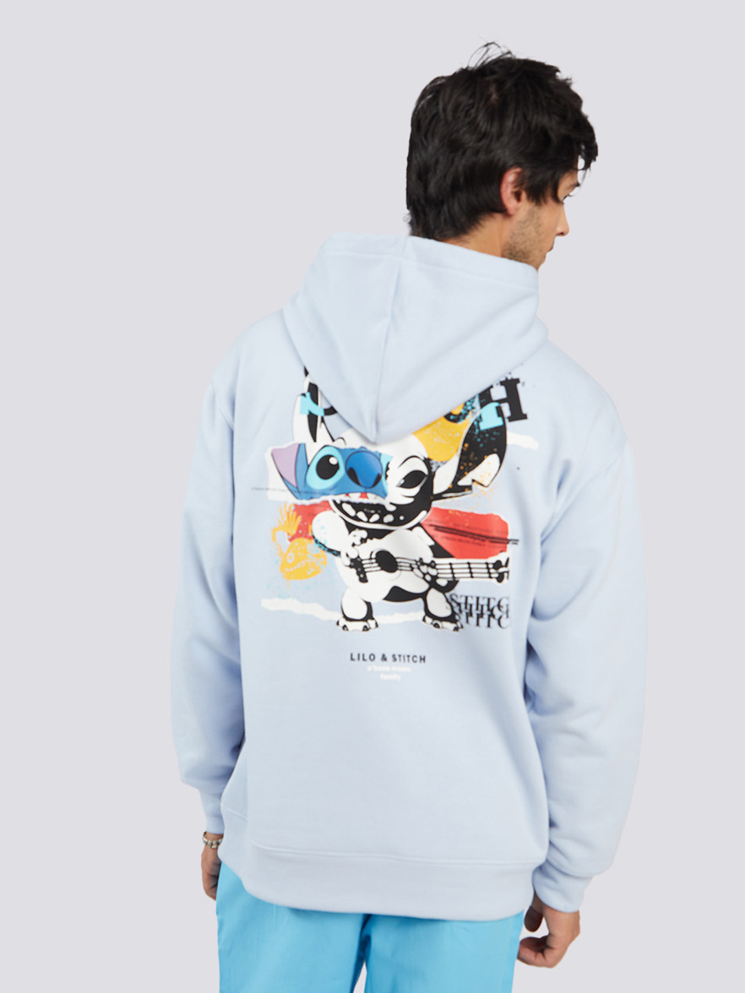 Bonkers Corner Men Blue Printed Sweatshirt