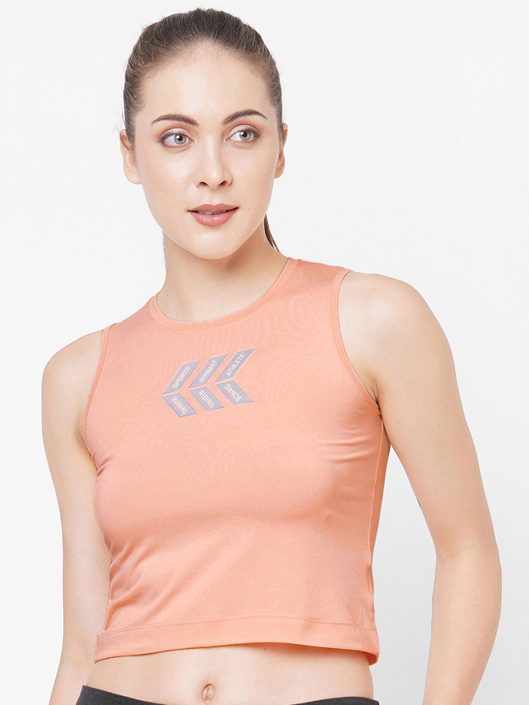 LAASA SPORTS Sleeveless Crop Top