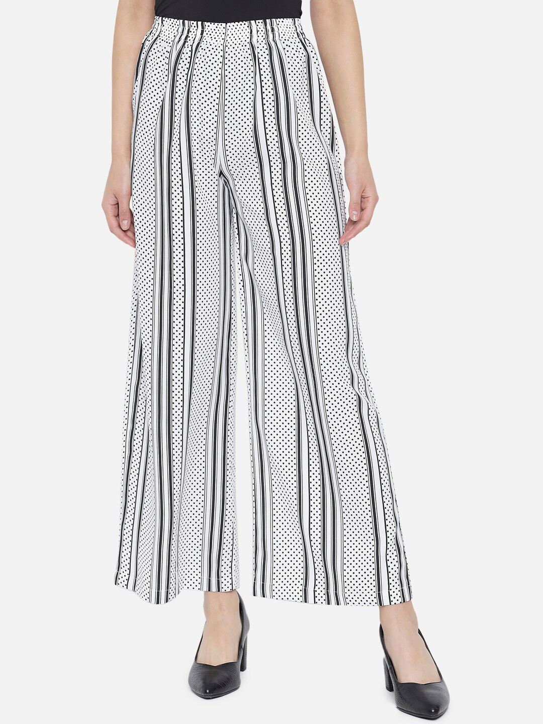 ALL WAYS YOU Women  Polka Dot Printed Straight Palazzos