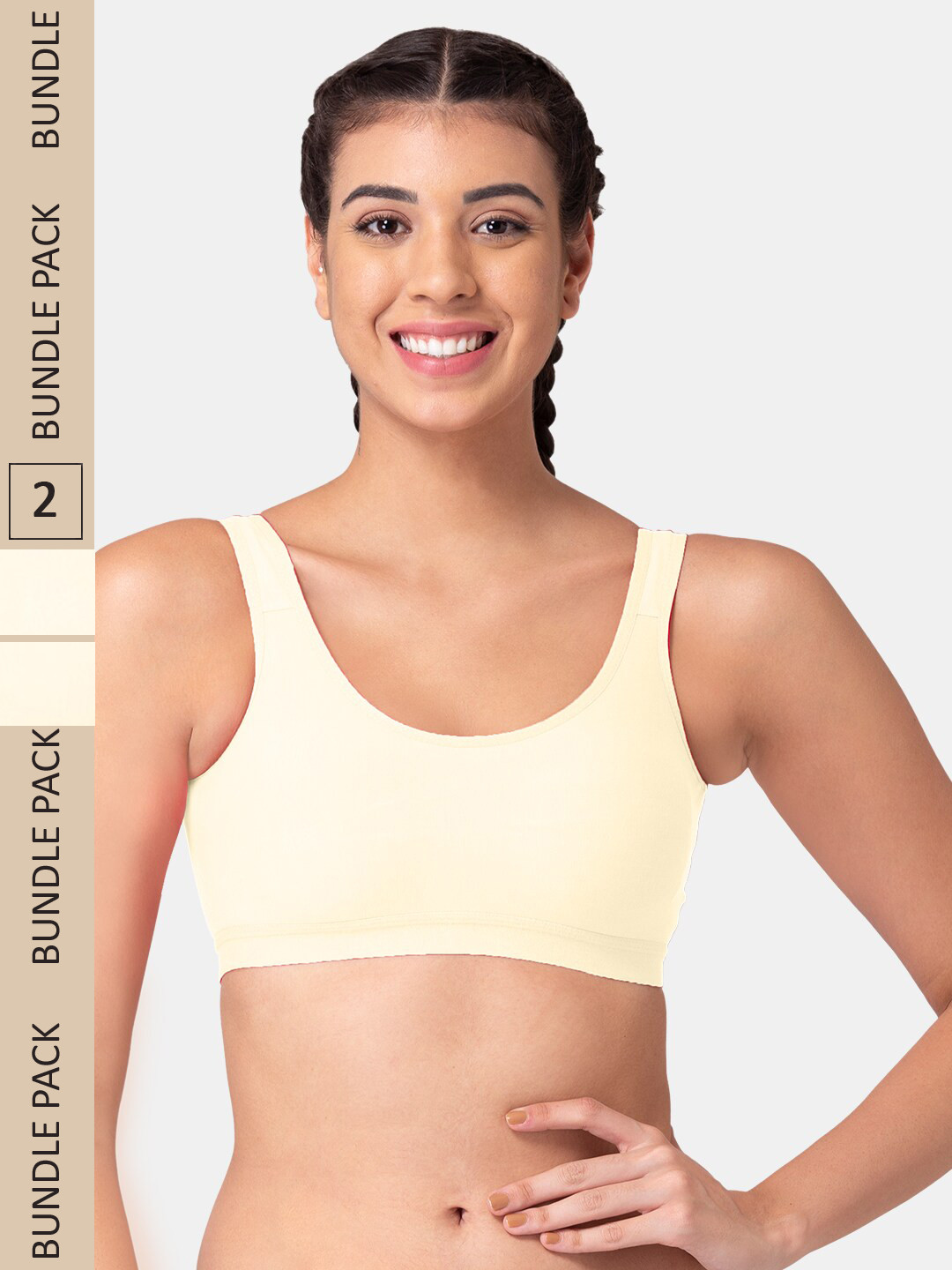 Tweens Off White Bra Full Coverage