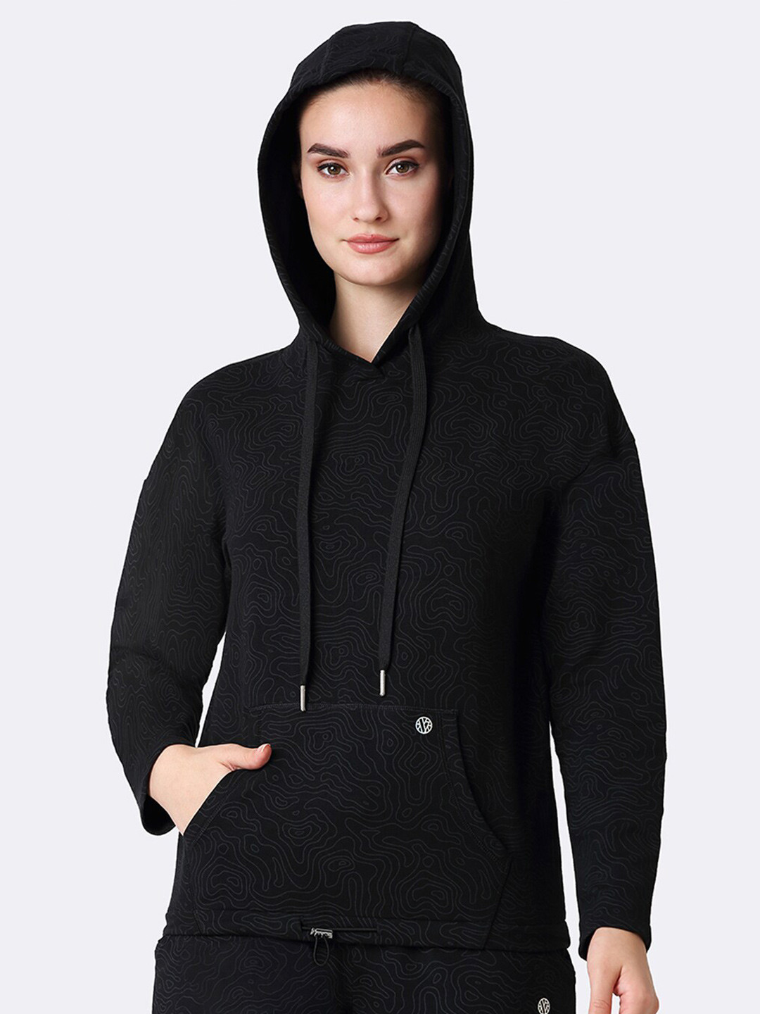 Van Heusen Athleisure Long Sleeves Reflective Trim Hooded Sweatshirt