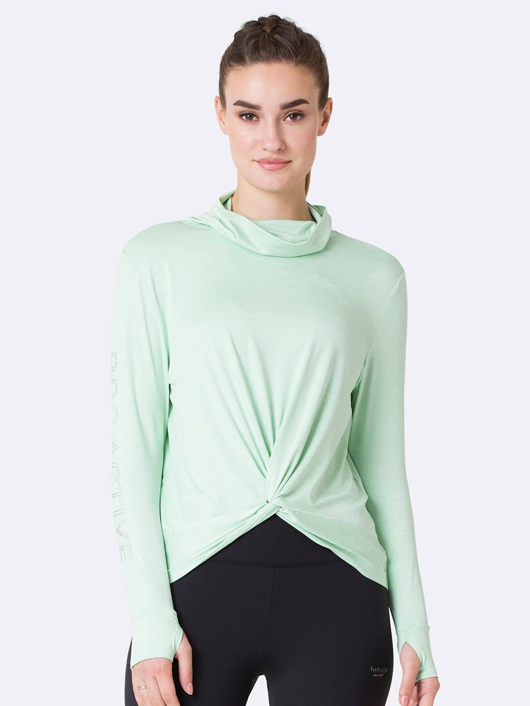 Van Heusen Proactive Elite Anti Bacterial Quick Dry Cropped T-Shirt