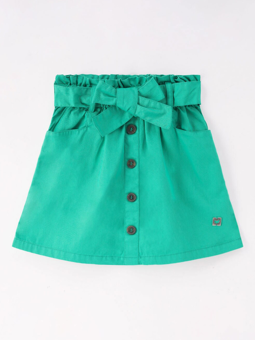 Ed-a-Mamma Girls Above Knee Pure Cotton A-Line Skirt