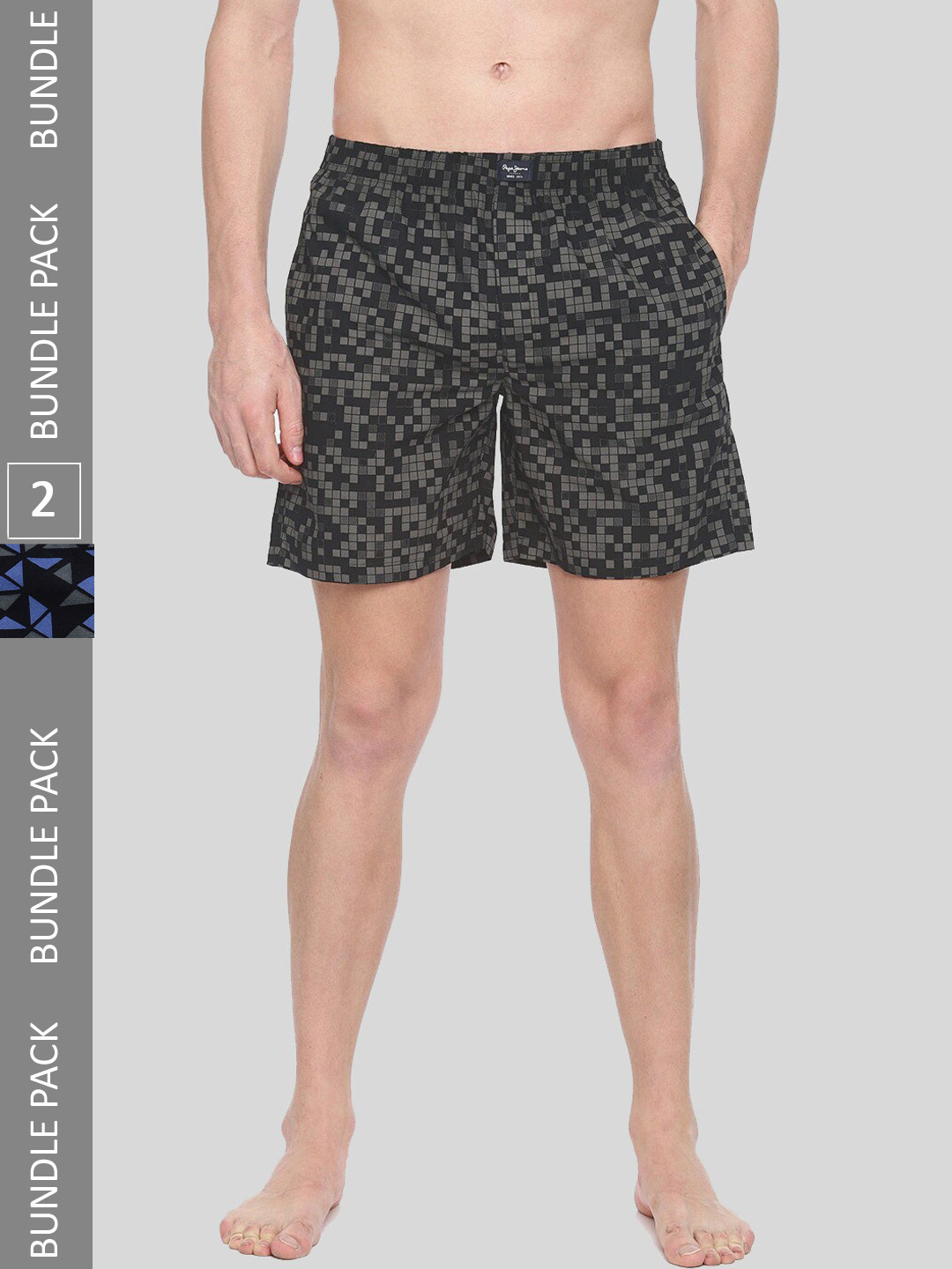 Pepe Jeans Pack of 2 Printed Pure Cotton Boxers 8904311378679