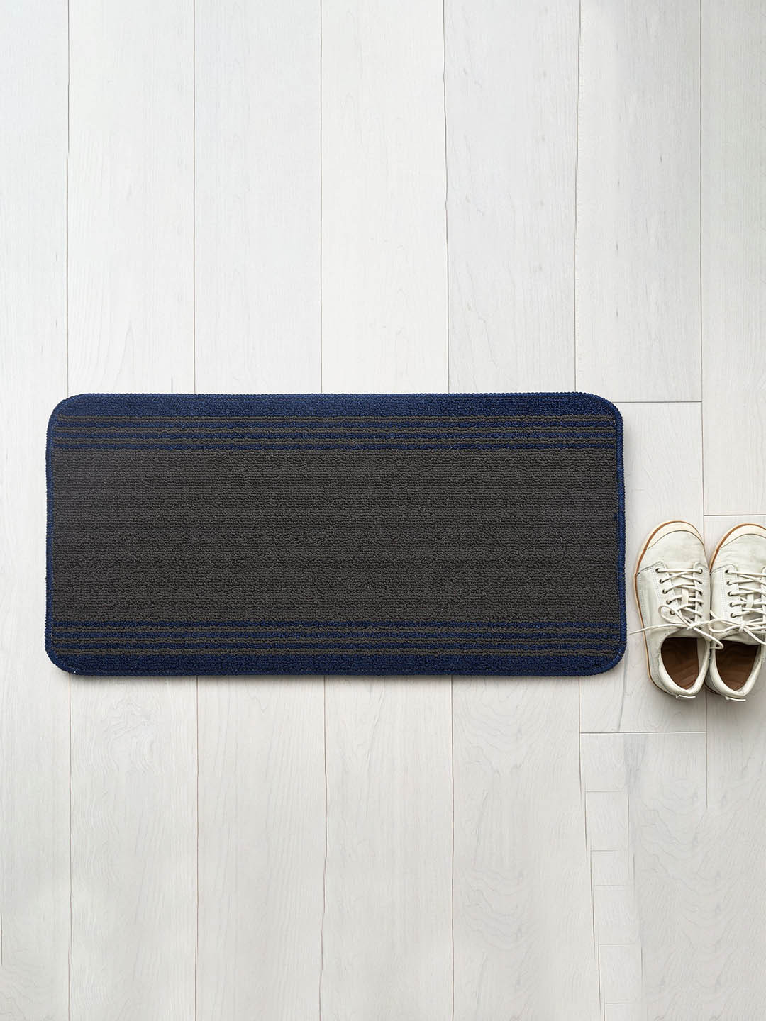Saral Home Power MAT Charcoal Grey Anti Skid Washable Doormat