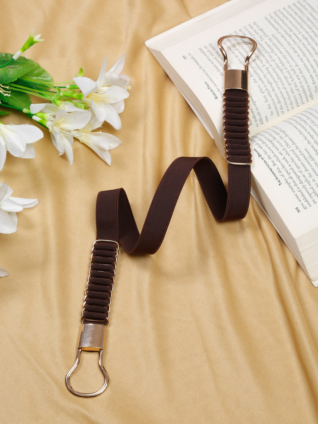 Teakwood Leathers Women Stretchable Interlock Synthetic Belt