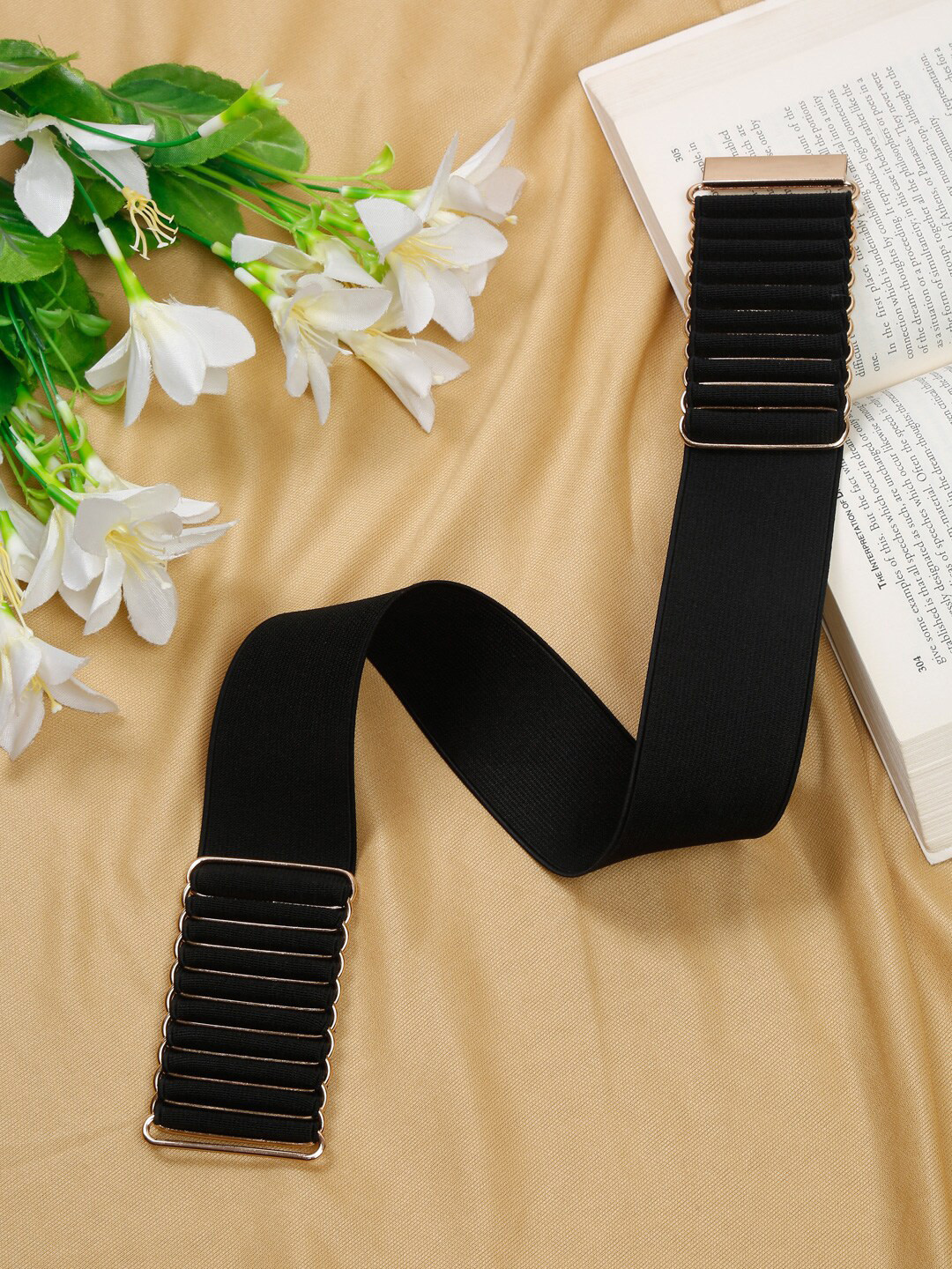 Teakwood Leathers Women Stretchable Interlock Belt