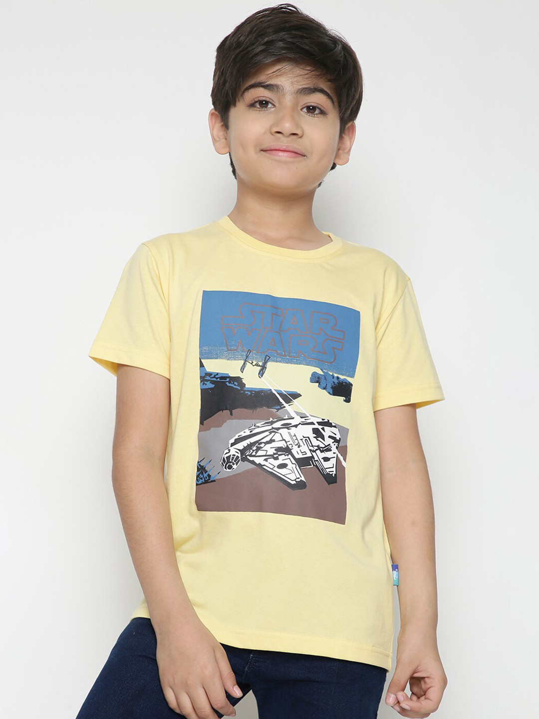 Lil Tomatoes Boys Star Wars Printed Single Jersey Casual T-Shirt