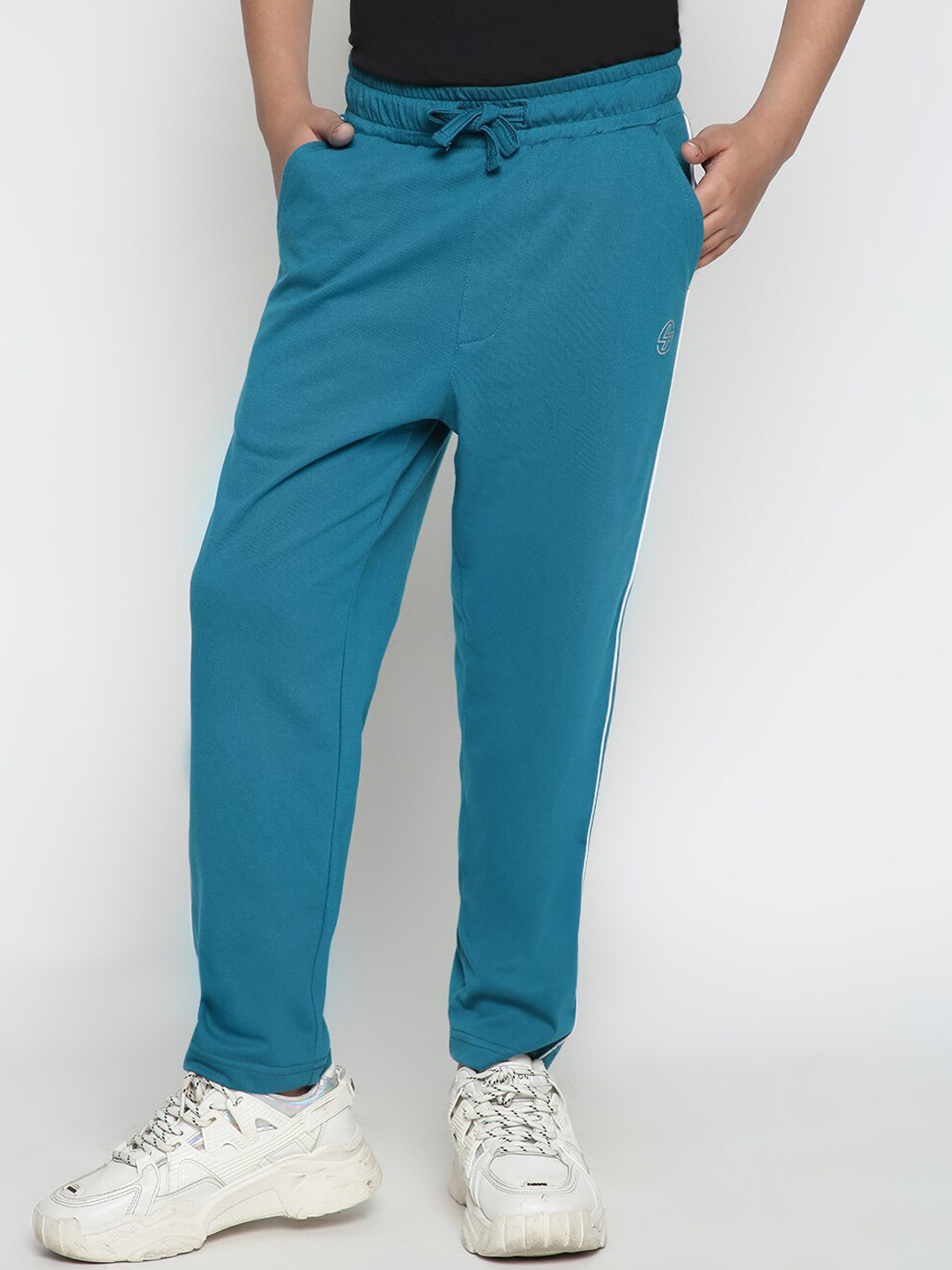 Lil Tomatoes Boys Regular Fit Mid-Rise Breathable Fabric Track Pants