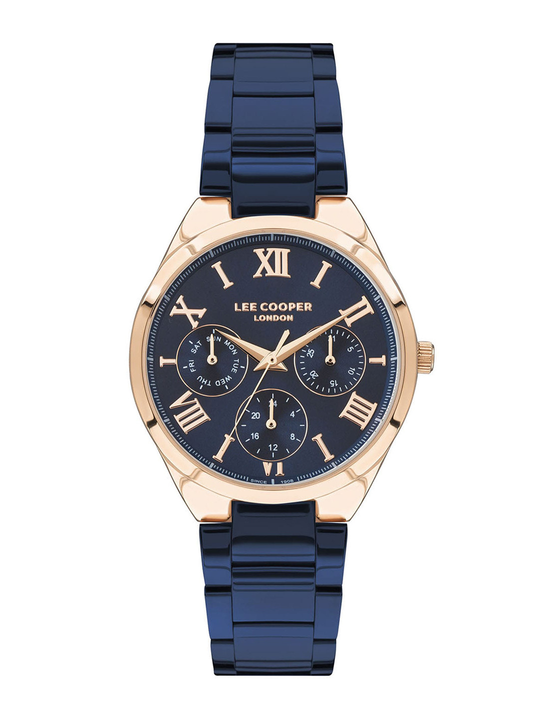 Lee Cooper Women Brass Stainless Steel Bracelet Style Straps Analogue Watch LC07456.490