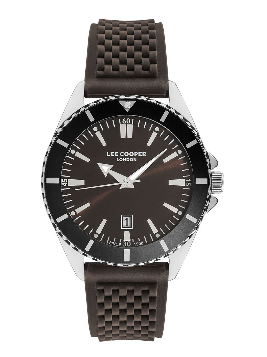 Lee Cooper Men Brass Embellished Textured Straps Analogue Watch LC07361 377