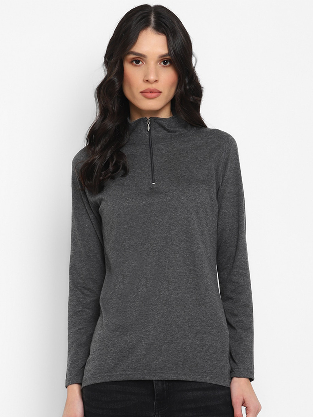 appulse High Collar Cotton T-shirt