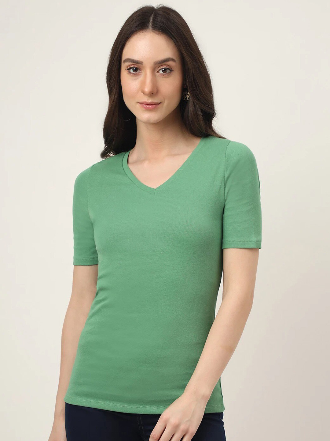 Marks & Spencer V-Neck Pure Cotton T-shirt